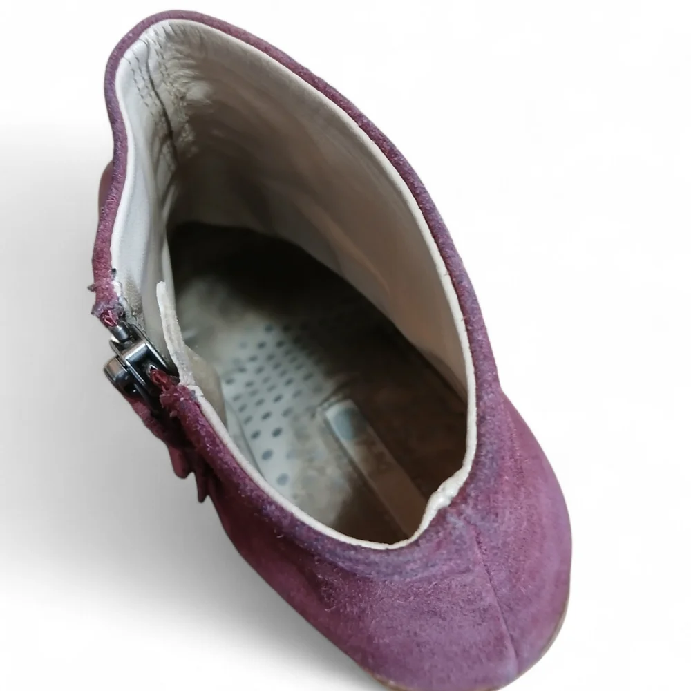 Boden Women's Size 10 US 41 EU Rich Plum Ankle Booties